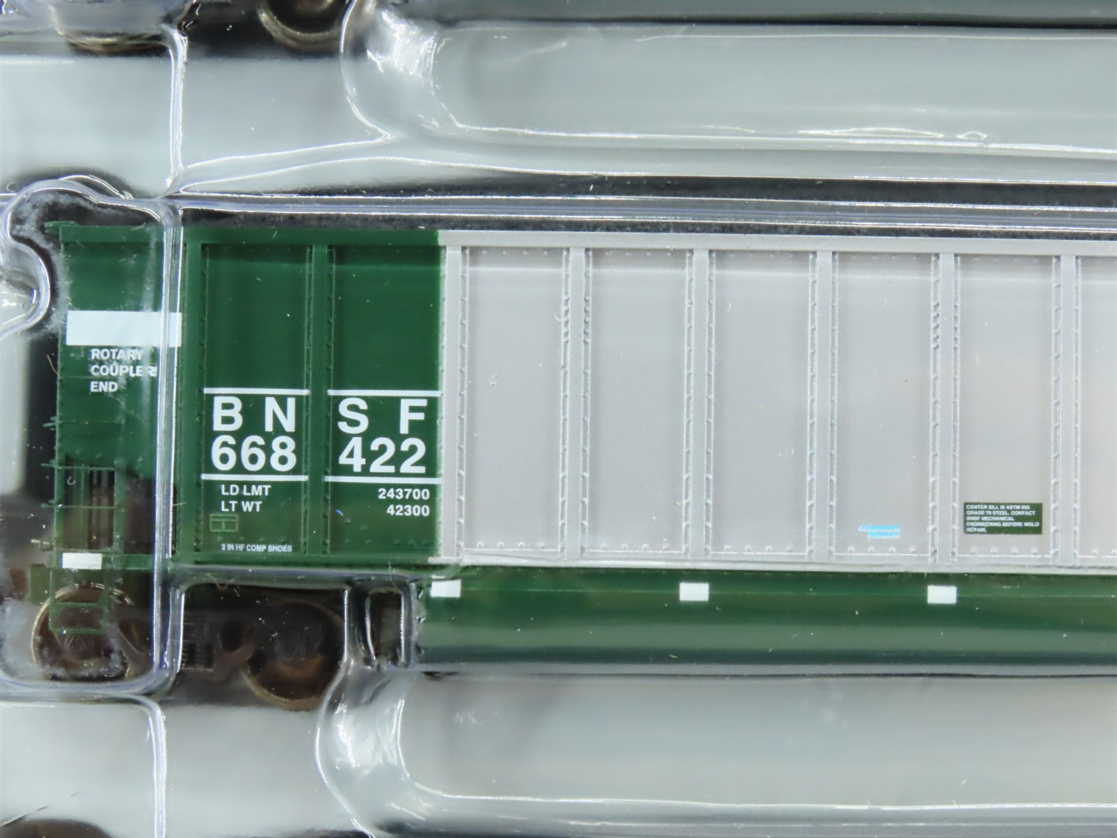 HO Scale Athearn #93048 BNSF Railway BethGon Coalporter w/ Load (5 Pack) #3