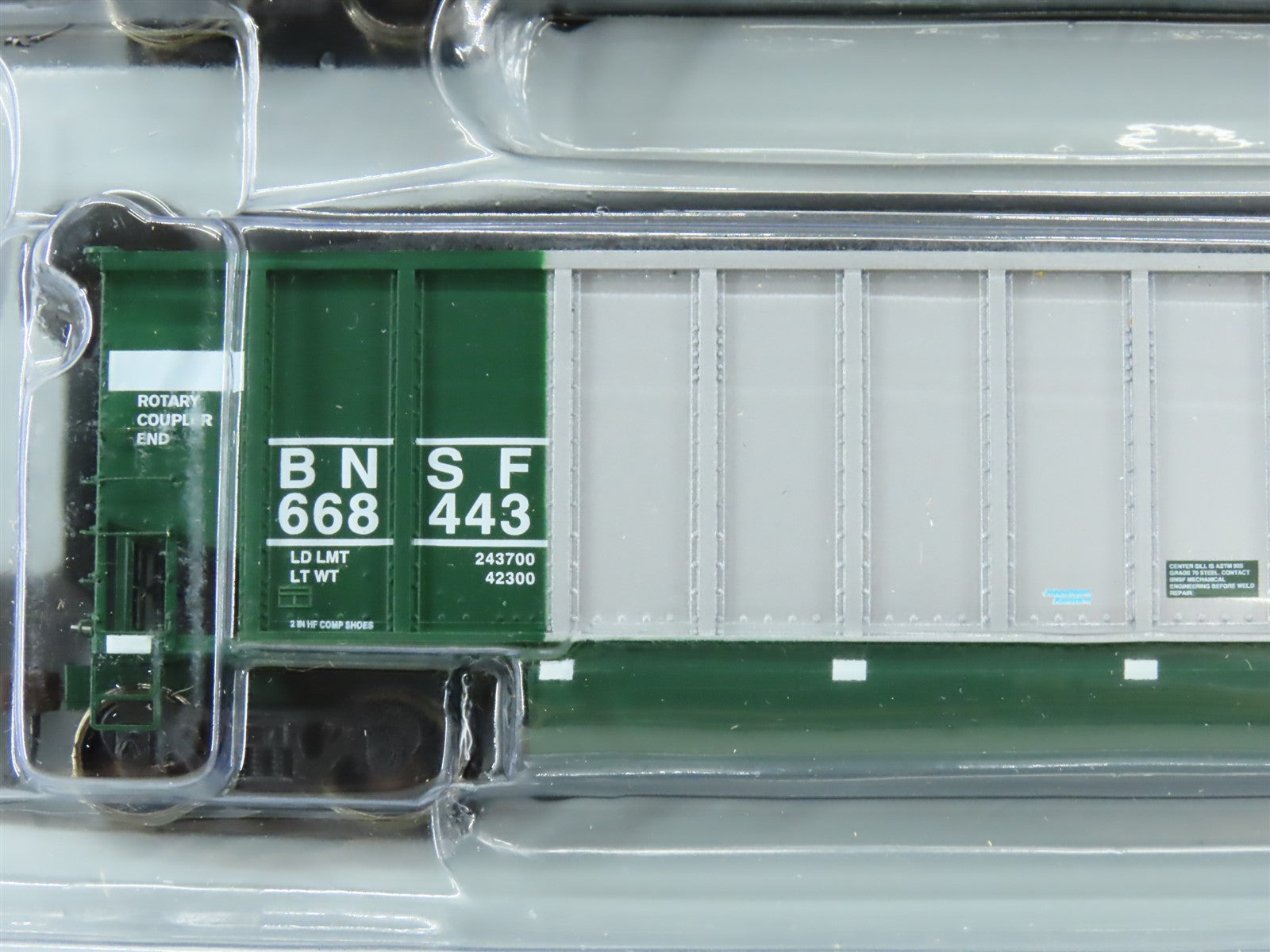 HO Scale Athearn #93048 BNSF Railway BethGon Coalporter w/ Load (5 Pack) #3