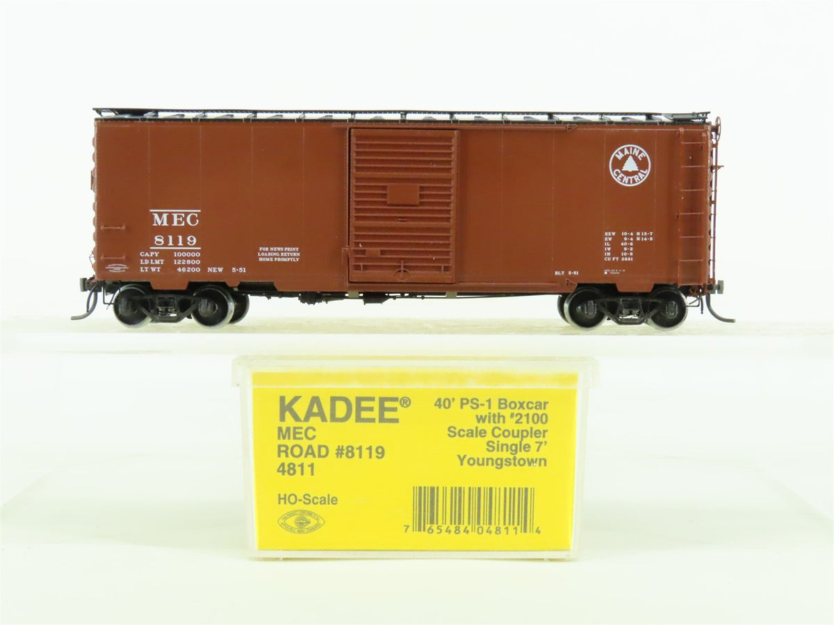 HO Scale Kadee #4811 MEC Maine Central 40&#39; Box Car #8119 - Custom Weathered