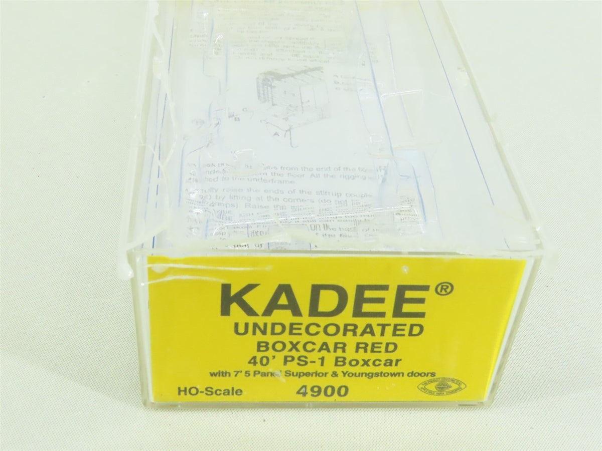 HO Scale Kadee #4900 Undecorated Red 40&#39; PS-1 Box Car - Custom Weathered