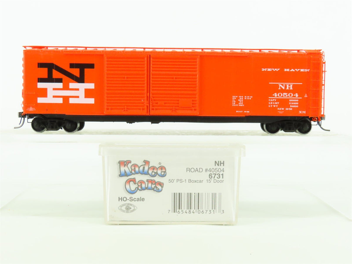 HO Scale Kadee Cars #6731 NH New Haven 50&#39; Box Car #40504 - Custom Weathered