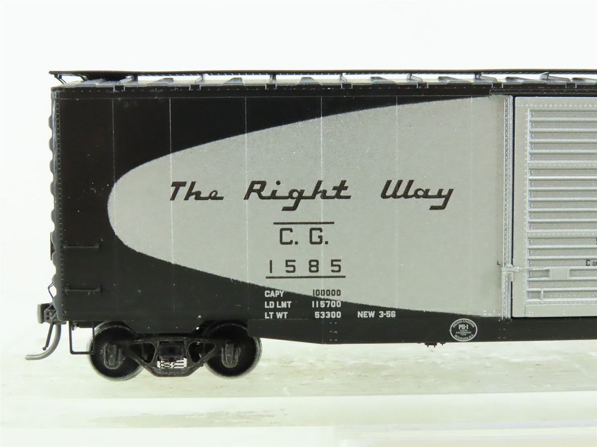 HO Kadee Cars #6206 CG Central of Georgia 50&#39; Box Car #1585- Custom Weathered