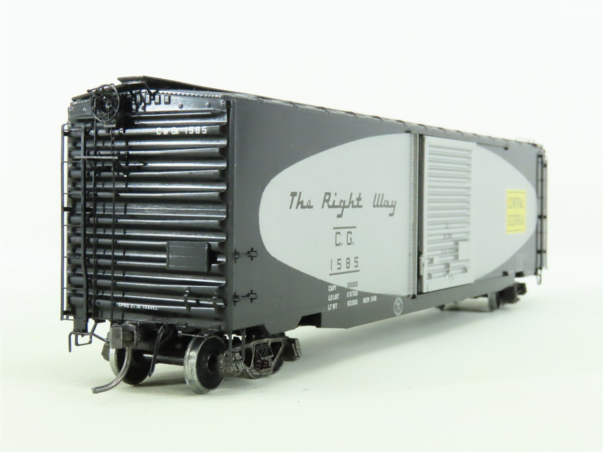 HO Kadee Cars #6206 CG Central of Georgia 50&#39; Box Car #1585- Custom Weathered