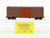 HO Scale Kadee #5000 Undecorated Dark Tuscan 40' Box Car - Custom Weathered