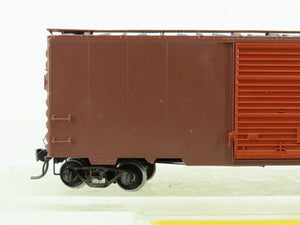 HO Scale Kadee #5000 Undecorated Dark Tuscan 40' Box Car - Custom Weathered