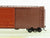 HO Scale Kadee #5000 Undecorated Dark Tuscan 40' Box Car - Custom Weathered