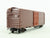 HO Scale Kadee #5000 Undecorated Dark Tuscan 40' Box Car - Custom Weathered