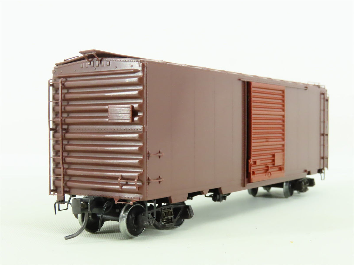 HO Scale Kadee #5000 Undecorated Dark Tuscan 40&#39; Box Car - Custom Weathered