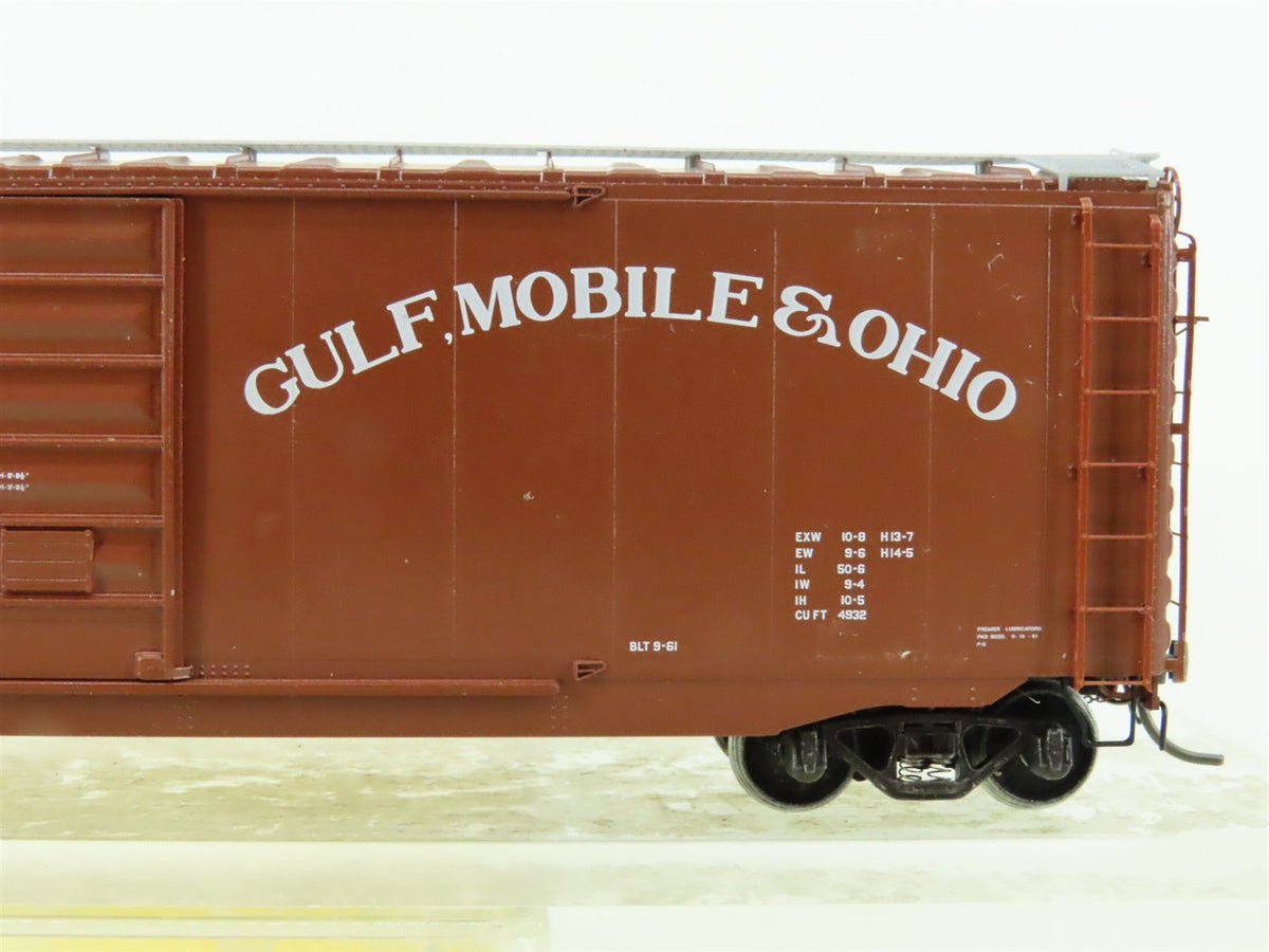 HO Kadee #6719 GM&amp;O Gulf Mobile &amp; Ohio 50&#39; Box Car #54224 - Custom Weathered