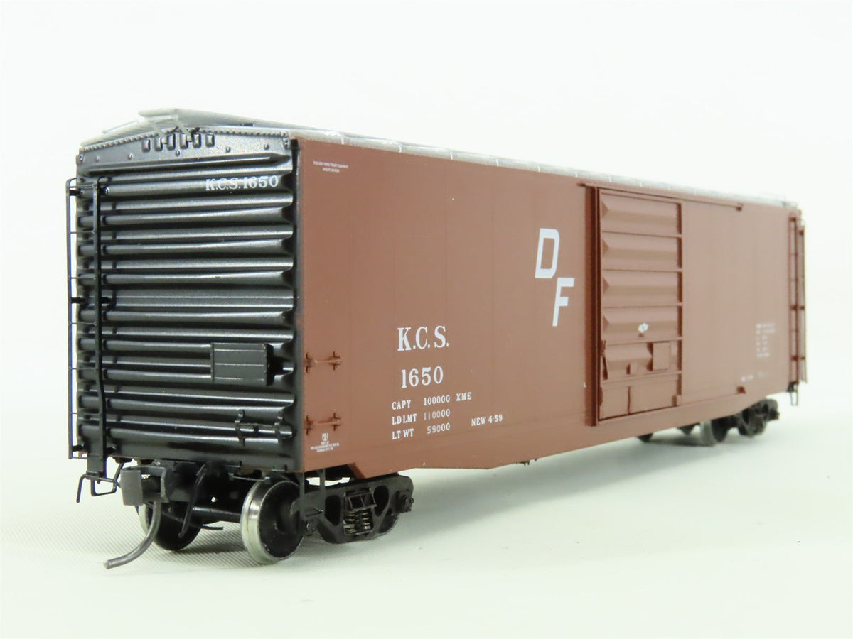 HO Kadee #6107 KCS Kansas City Southern 50&#39; Box Car #1650 - Custom Weathered