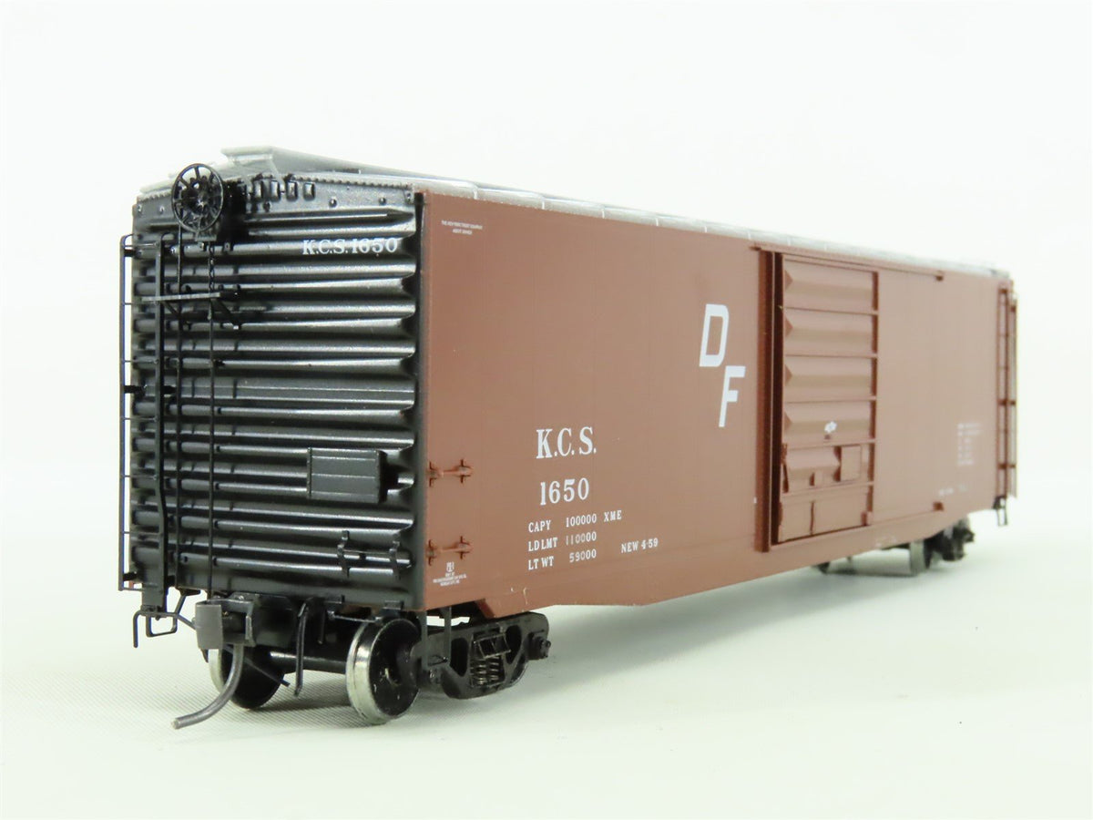 HO Kadee #6107 KCS Kansas City Southern 50&#39; Box Car #1650 - Custom Weathered