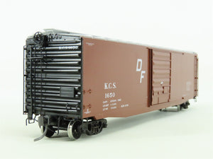 HO Kadee #6107 KCS Kansas City Southern 50' Box Car #1650 - Custom Weathered