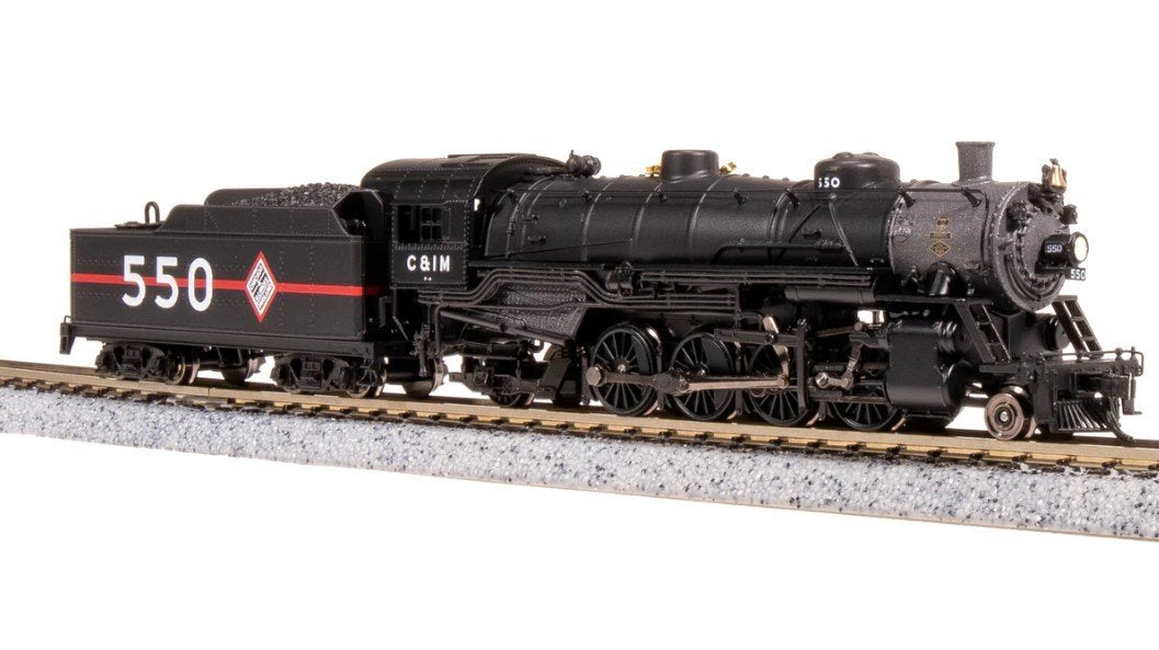 N Broadway BLI 7852 CIM Chicago &amp; Illinois Midland 2-8-2 Steam #550 w/ Paragon4