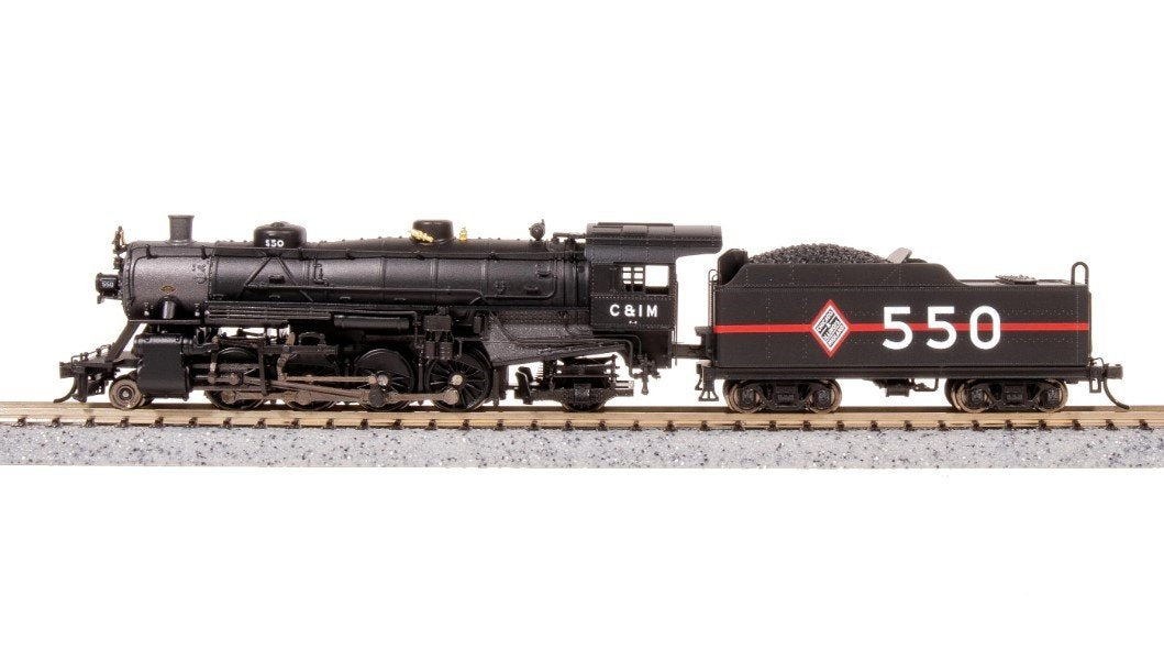 N Broadway BLI 7852 CIM Chicago &amp; Illinois Midland 2-8-2 Steam #550 w/ Paragon4