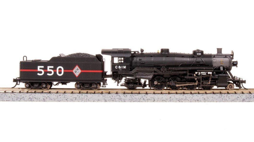 N Broadway BLI 7852 CIM Chicago &amp; Illinois Midland 2-8-2 Steam #550 w/ Paragon4