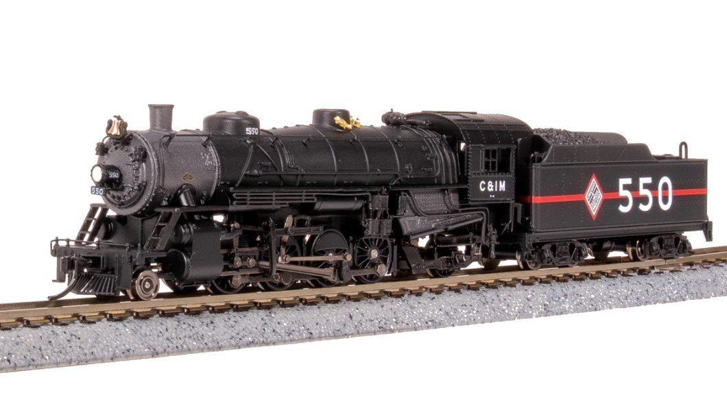 N Broadway BLI 7852 CIM Chicago &amp; Illinois Midland 2-8-2 Steam #550 w/ Paragon4