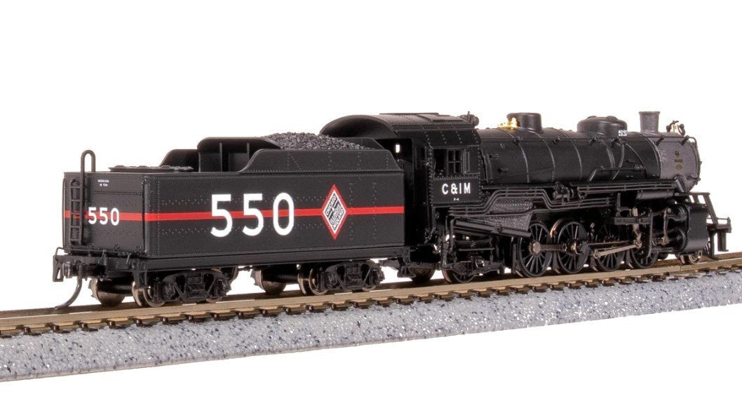 N Broadway BLI 7852 CIM Chicago &amp; Illinois Midland 2-8-2 Steam #550 w/ Paragon4