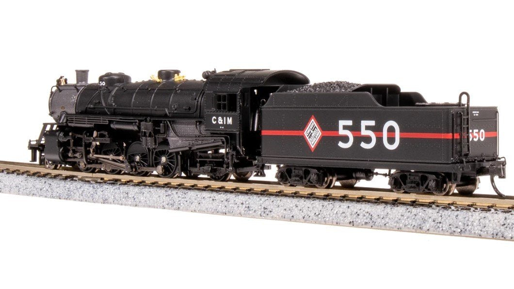 N Broadway BLI 7852 CIM Chicago &amp; Illinois Midland 2-8-2 Steam #550 w/ Paragon4