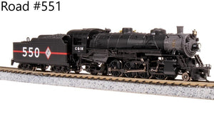 N Broadway BLI 7853 CIM Chicago & Illinois Midland 2-8-2 Steam #551 w/ Paragon4