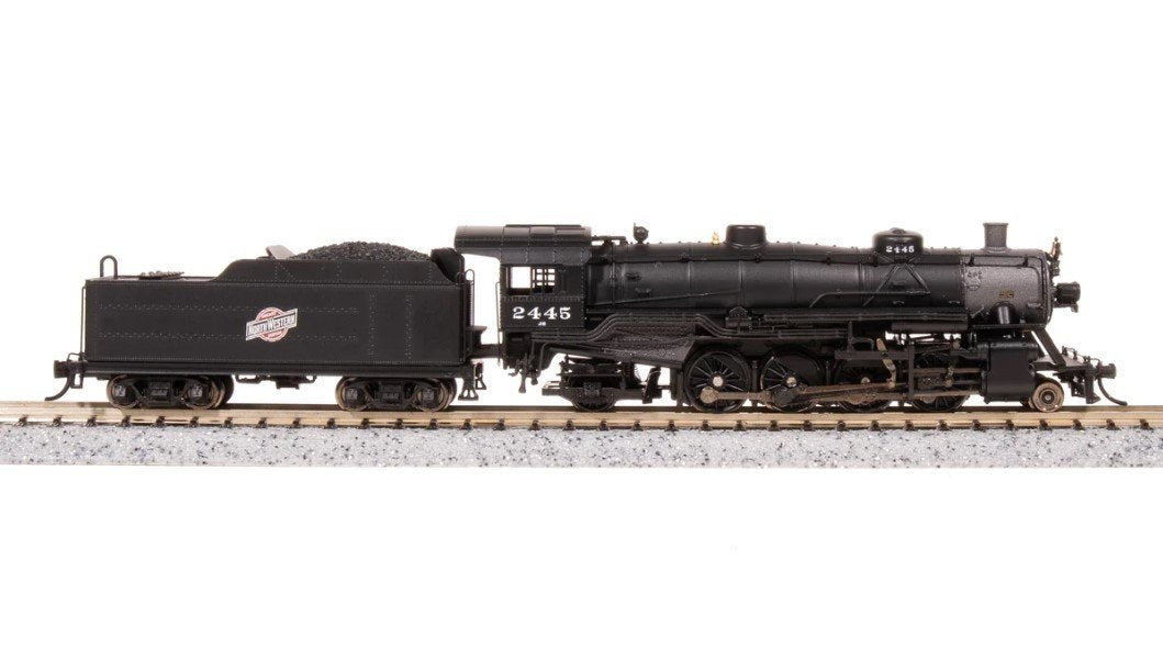 N Broadway BLI 7854 CNW Chicago North Western 2-8-2 Mikado Steam 2445 w/Paragon4