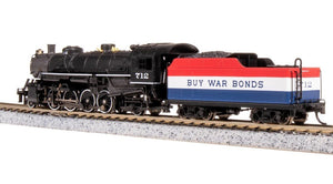 N Broadway BLI 7865 War Bonds Billboard 2-8-2 Light Mikado Steam #712 w/Paragon4