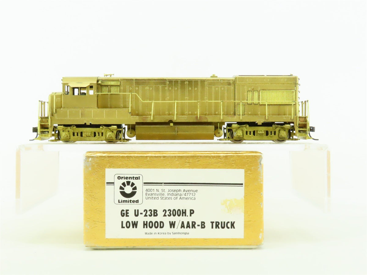 HO Scale Oriental Limited BRASS Undecorated GE Low Hood 2300HP U-23B Diesel