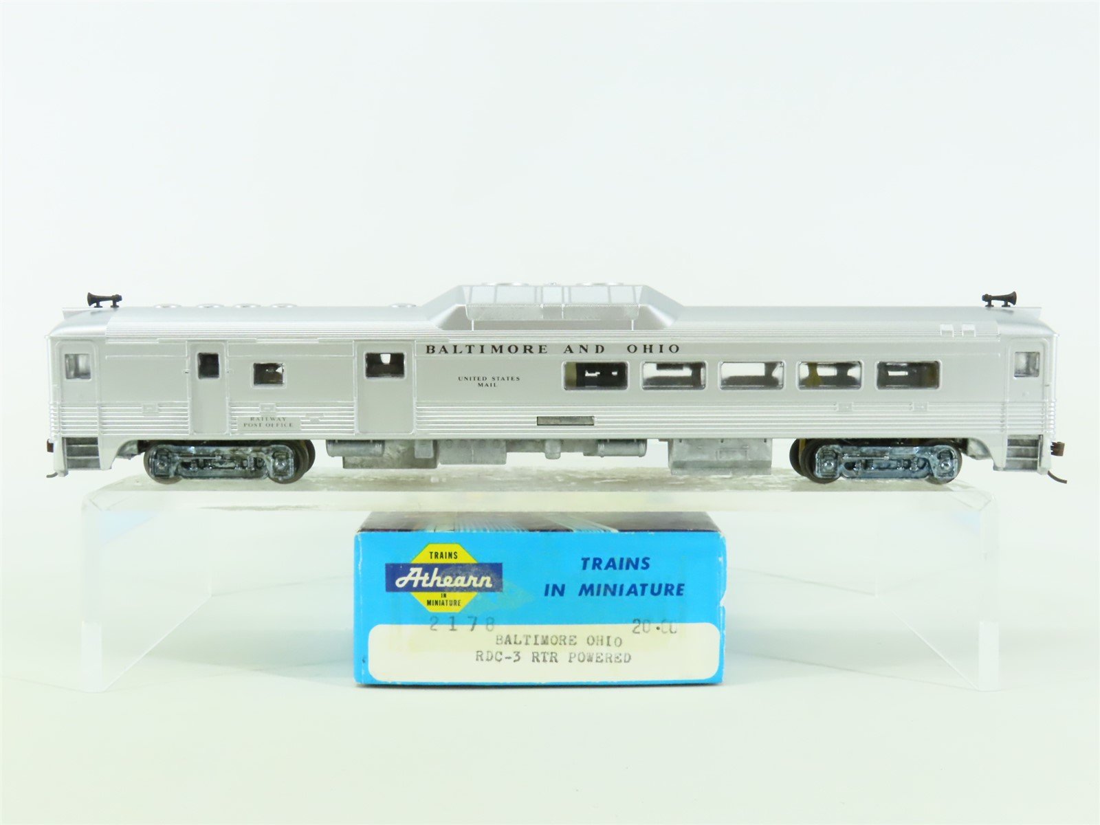 HO Scale Athearn 2170 B&O Baltimore & Ohio Budd RDC-3 Rail Diesel Car No#