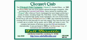 Z Scale FULL THROTTLE FTB9208-1 NYDX Clicquot Club 34' Wood Reefer 2-Pk Set #1