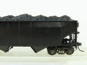 HO Scale Kadee Cars #7501 Undecorated 50 Ton 2-Bay Offset Hopper w/ Coal Load