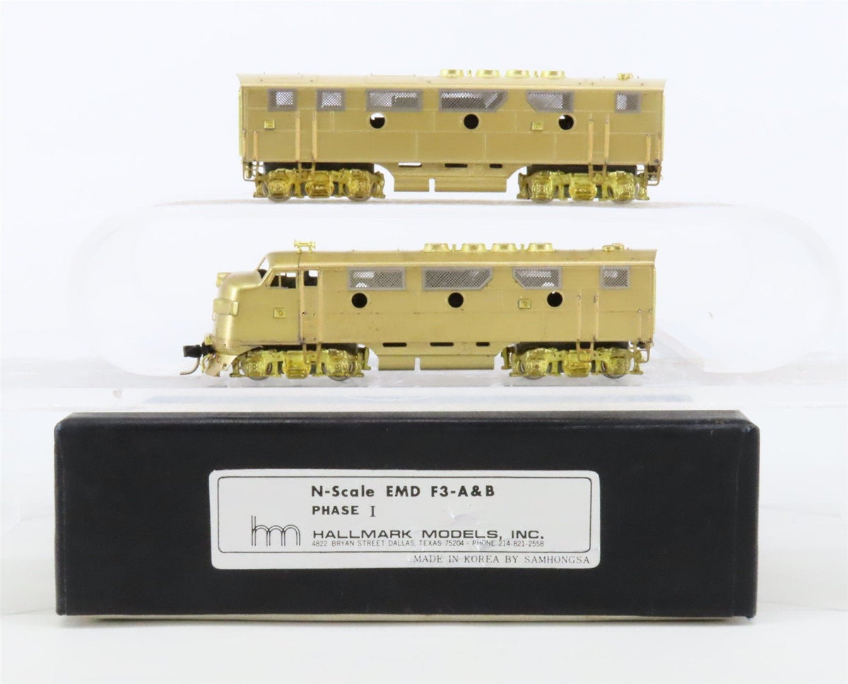 N Scale Hallmark Models/Samhongsa BRASS Undecorated EMD F3A/B Diesel Set