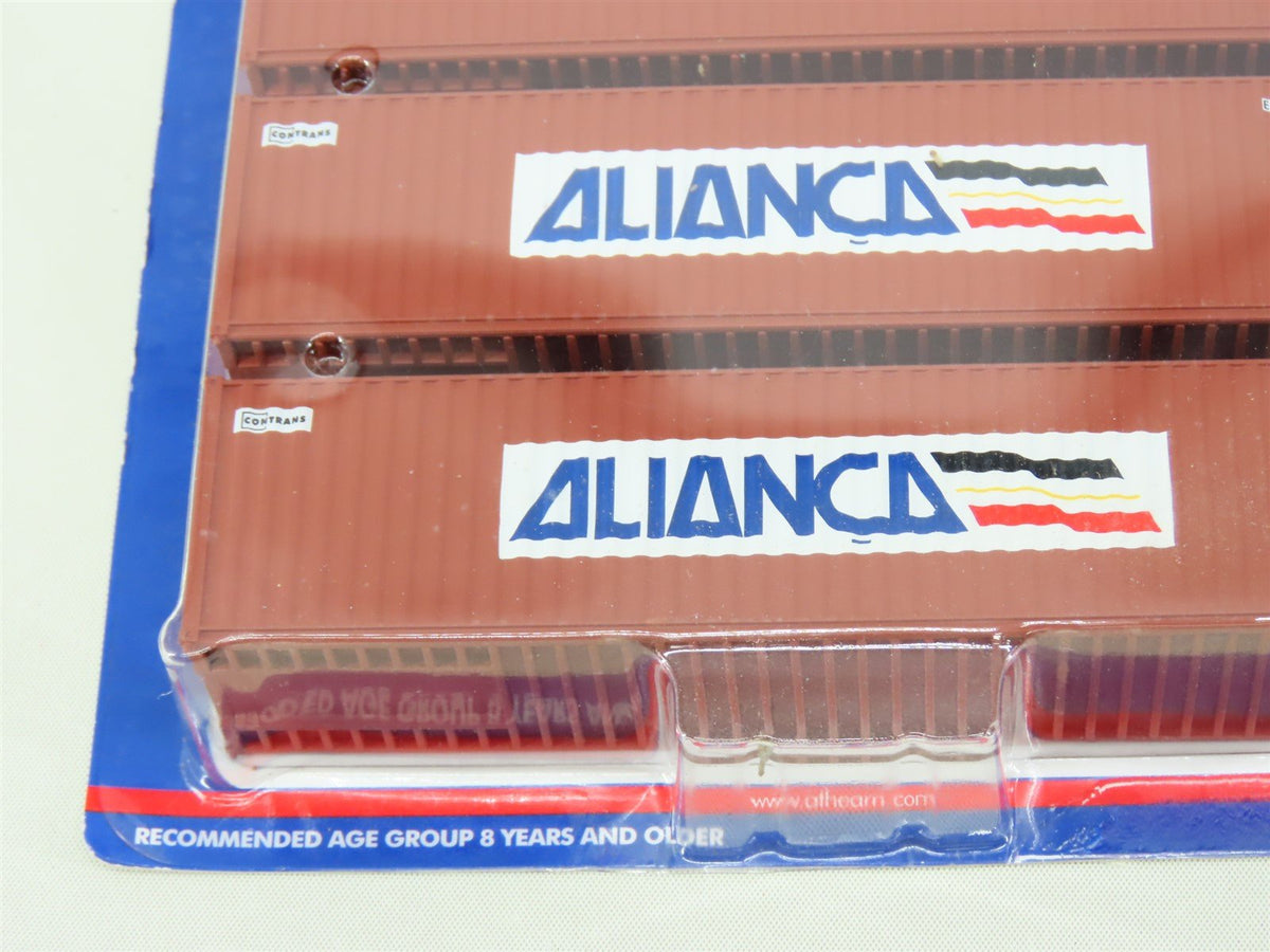 HO 1/87 Scale Athearn 2811 ALIANCA 40&#39; Corrugated &quot;Dry Box&quot; Container 3-Pack