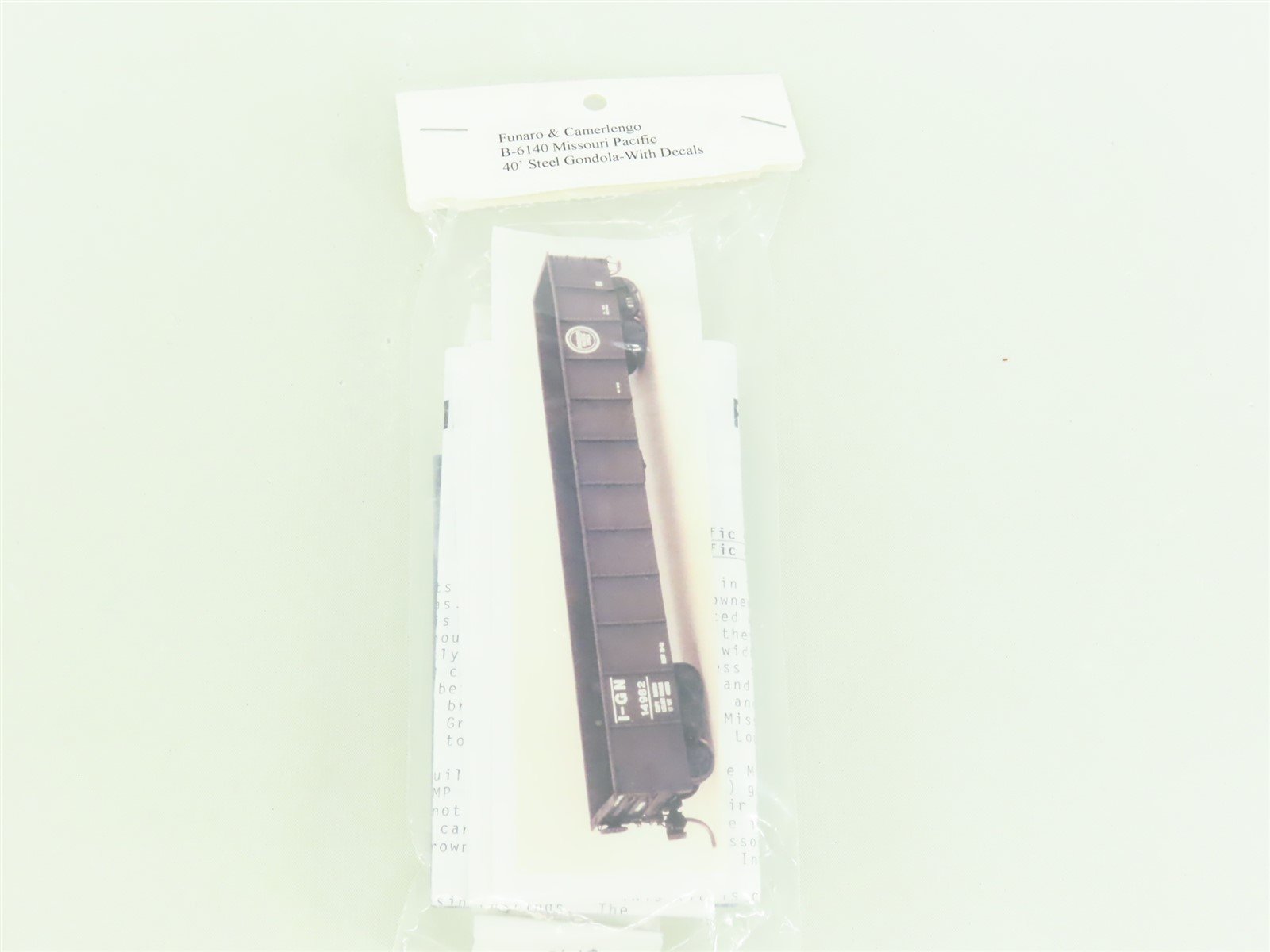 HO Scale Funaro & Camerlengo Kit #B-6140 MP Missouri Pacific 40' Steel Gondola