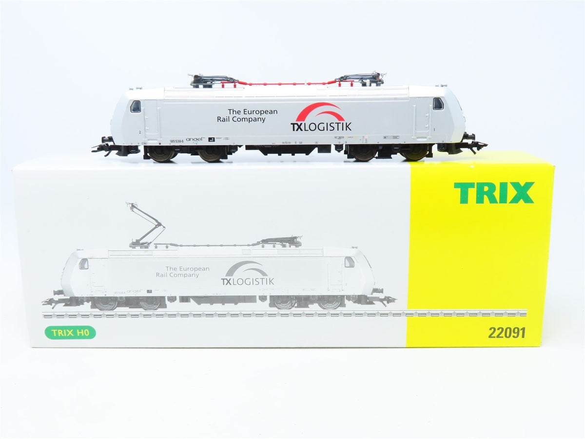 HO Scale Trix 22091 TX Logistik Class BR 185 Electric Locomotive #538-6 w/DCC