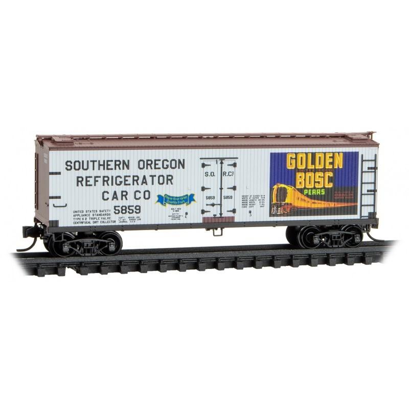 N Micro-Trains MTL 04900942 SORC South Oregon Golden Bosc Pears 40&#39; Reefer #5859