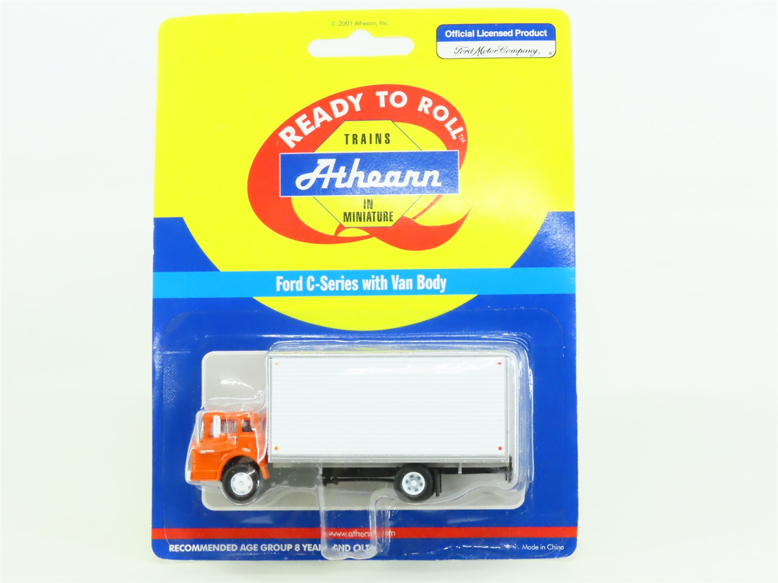 HO 1/87 Scale Athearn #02746 Orange Ford C-Series Tractor w/ Van Body