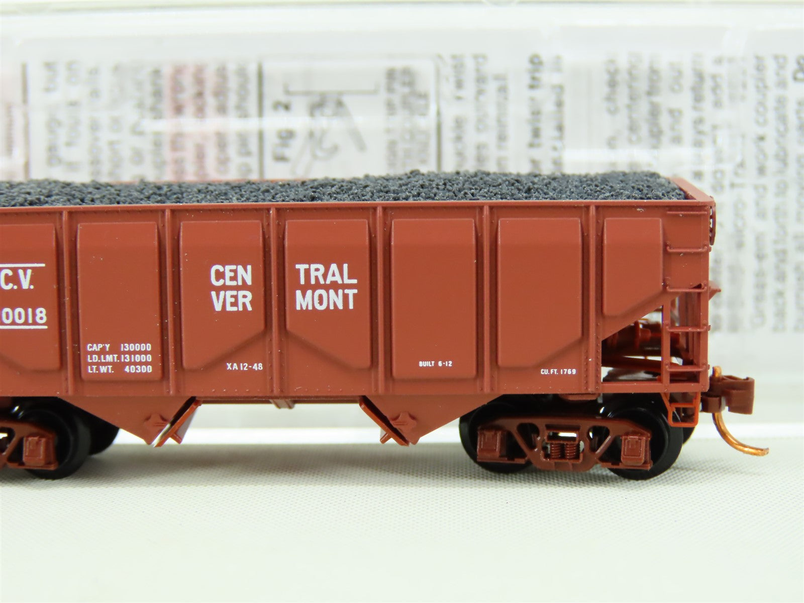 N Scale Micro-Train MTL 085 00 060 CV Central Vermont 2-Bay Hopper w/ Load 20018