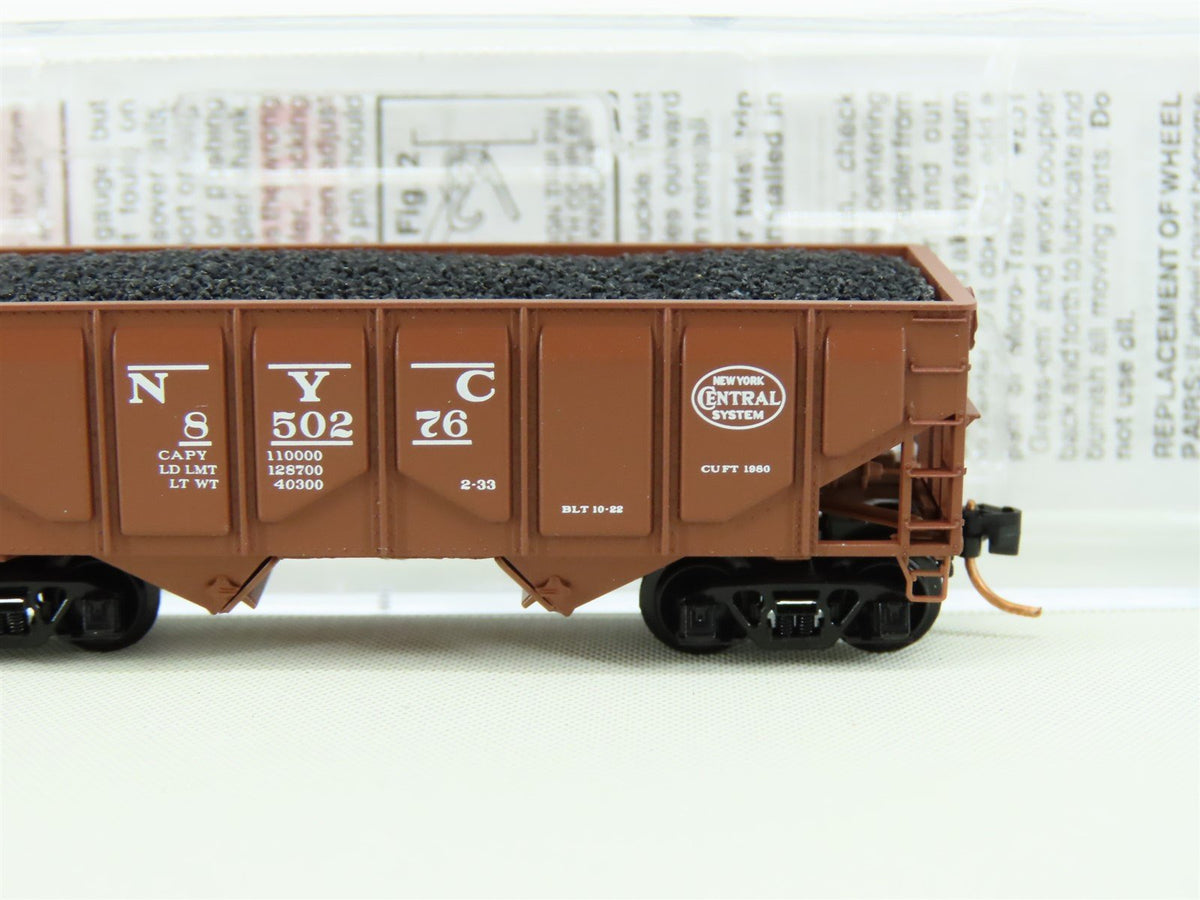 N Micro-Train MTL 085 00 022 NYC New York Central 2-Bay Hopper w/ Load #850276