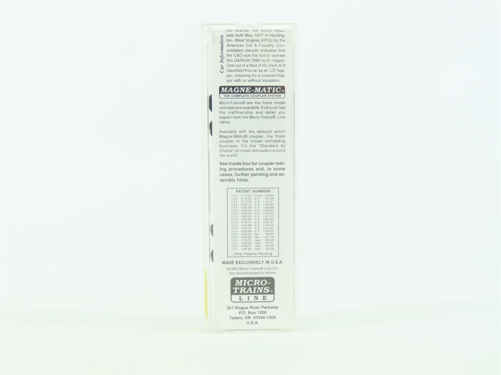 N Scale Micro-Train MTL 92020 D&RGW 