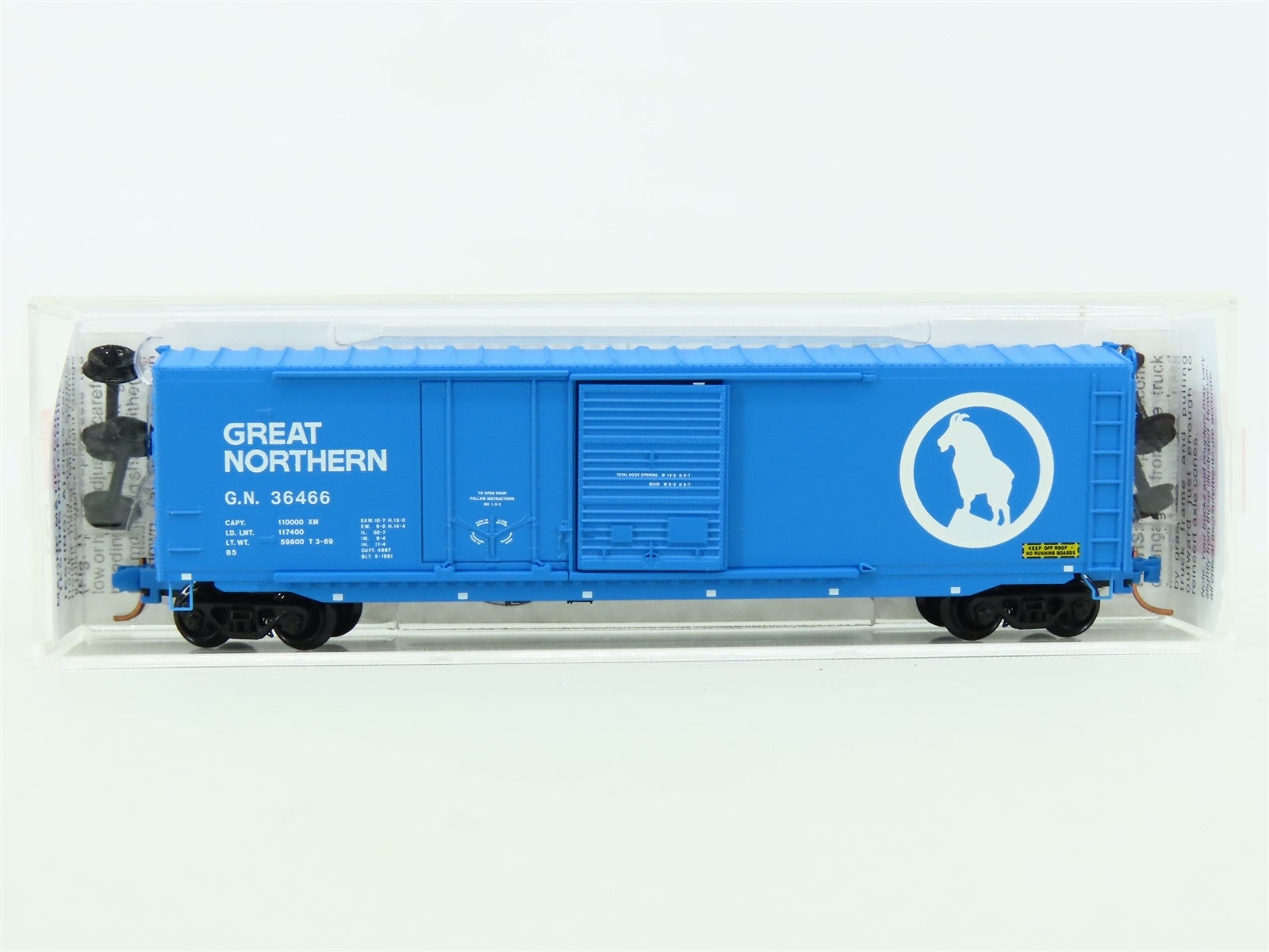 N Scale Micro-Train MTL 76060 GN Great Northern "Goat" 50' Box Car #36466