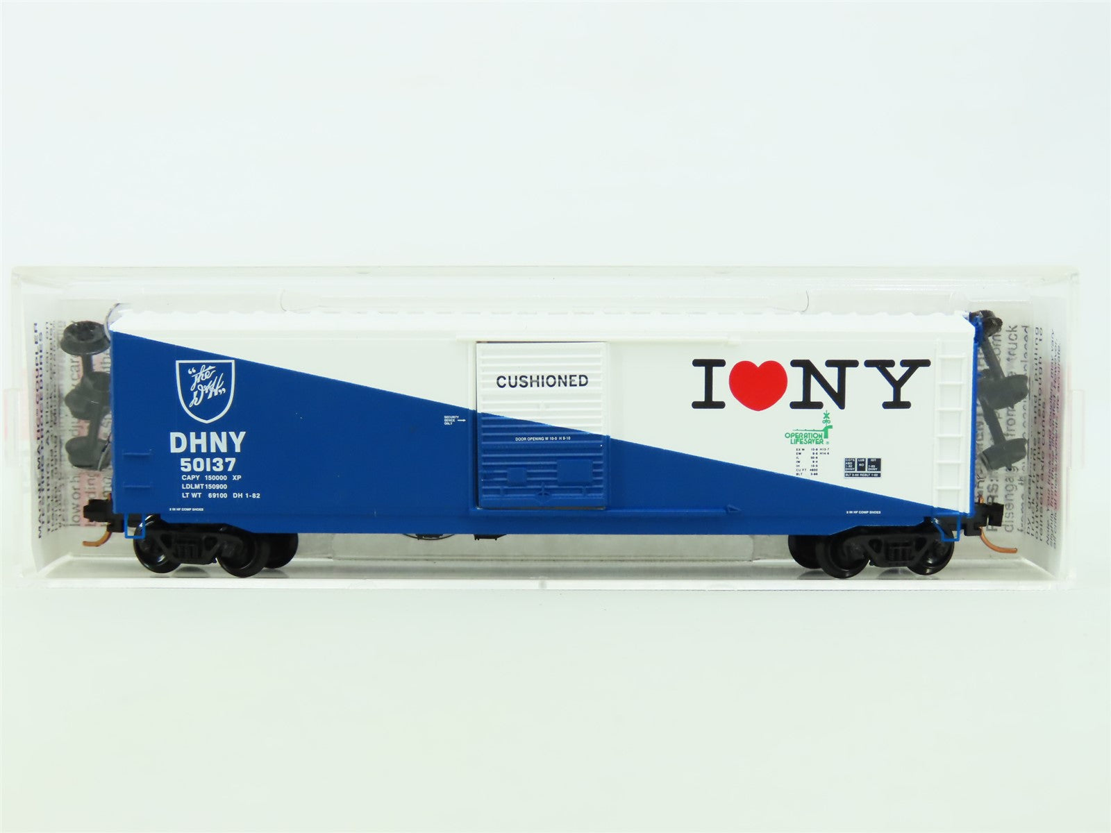 N Scale Micro-Train MTL 77080 DHNY Delaware & Hudson I Love NY Box Car #50137