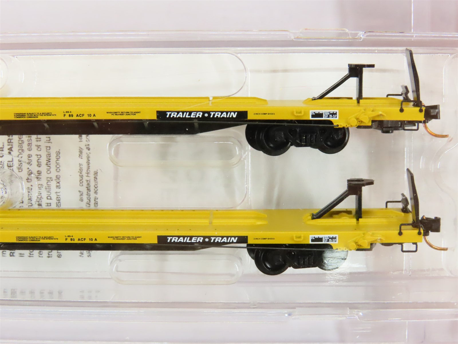 N Scale Micro-Trains MTL #99300033 TTX Trailer Train Flat Car 4-Car Runner Pack