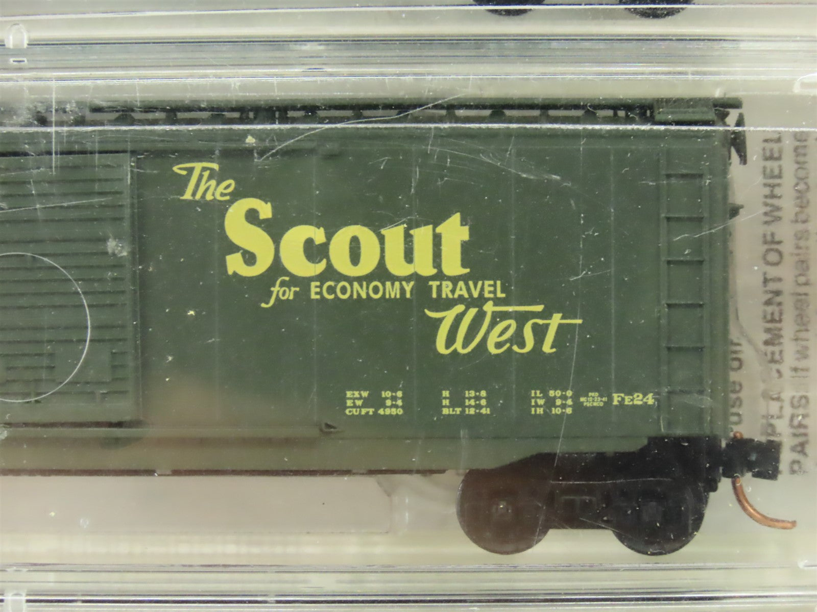 N Micro-Trains MTL #34262 ATSF Map & Slogan Series 40' Box Car 5-Pack - SEALED