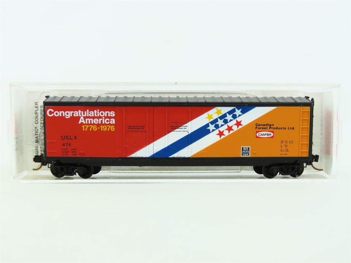 N Micro-Train MTL 75050 USLX CANFOR Congratulations America 50&#39; Box Car #476