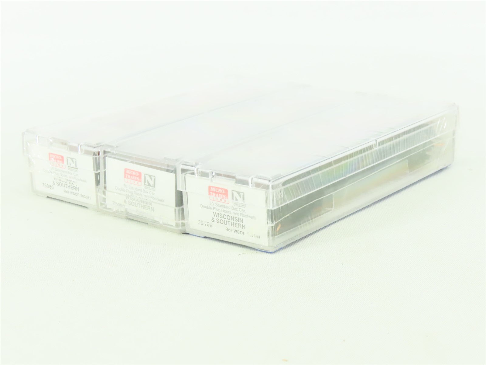 N Scale Micro-Trains MTL #75102 WSOR 9-11 Commemorative 50' Box Car 3-Pack