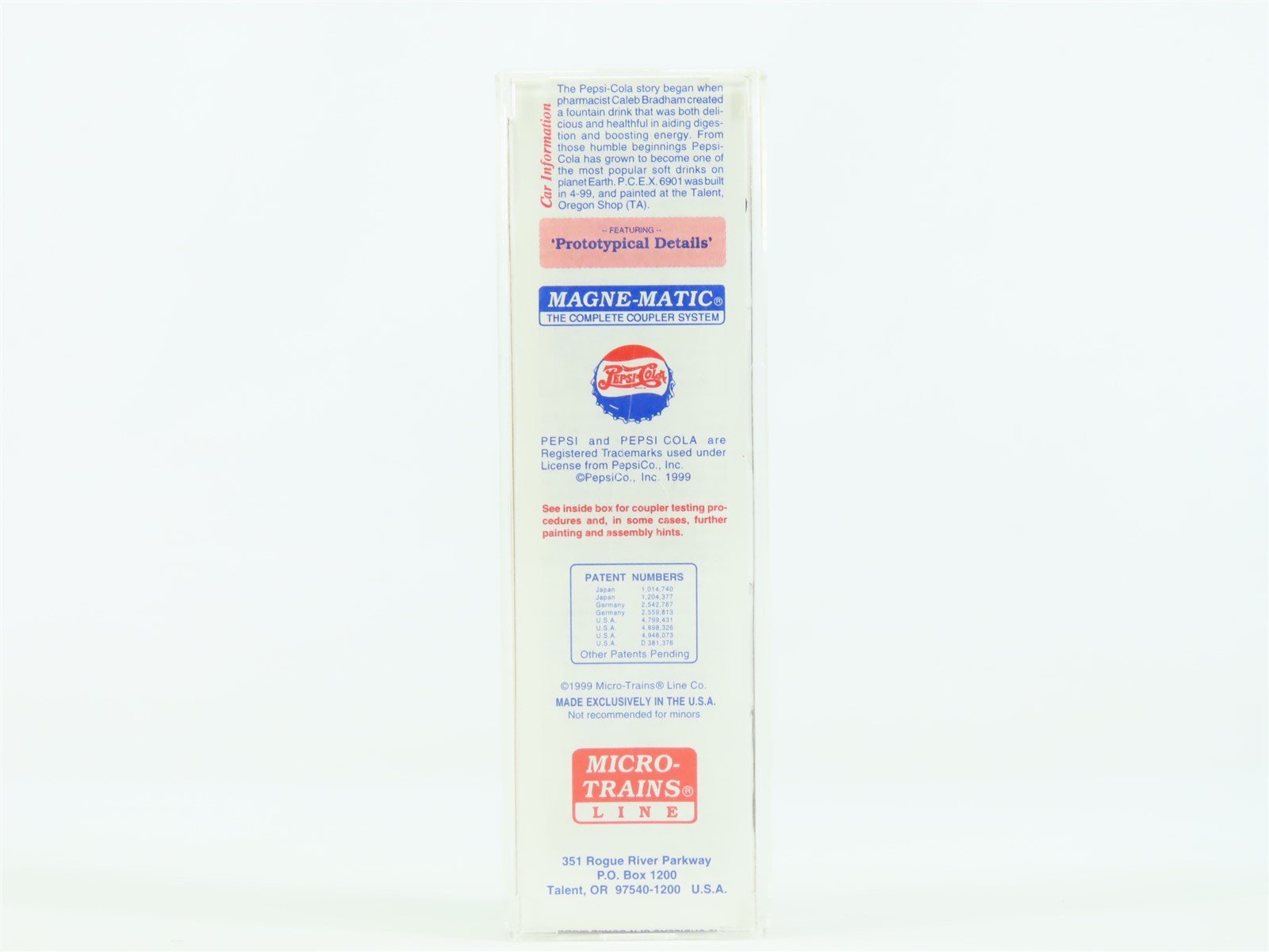 N Scale Micro-Train MTL 69090 PCEX Pepsi Cola Reefer #6901