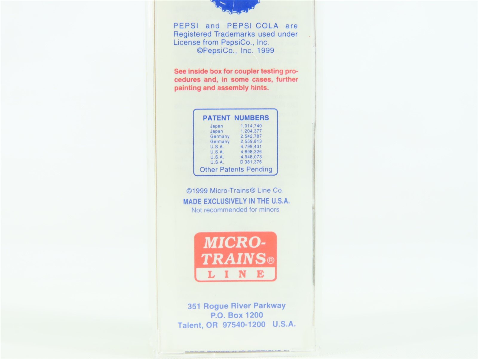 N Scale Micro-Train MTL 69090 PCEX Pepsi Cola Reefer #6901