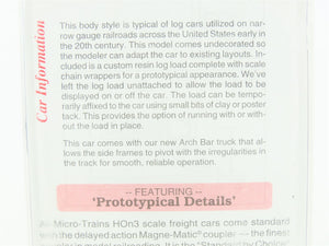 HOn3 Scale Micro-Trains MTL #86500020 30' Log Car w/ Log Load