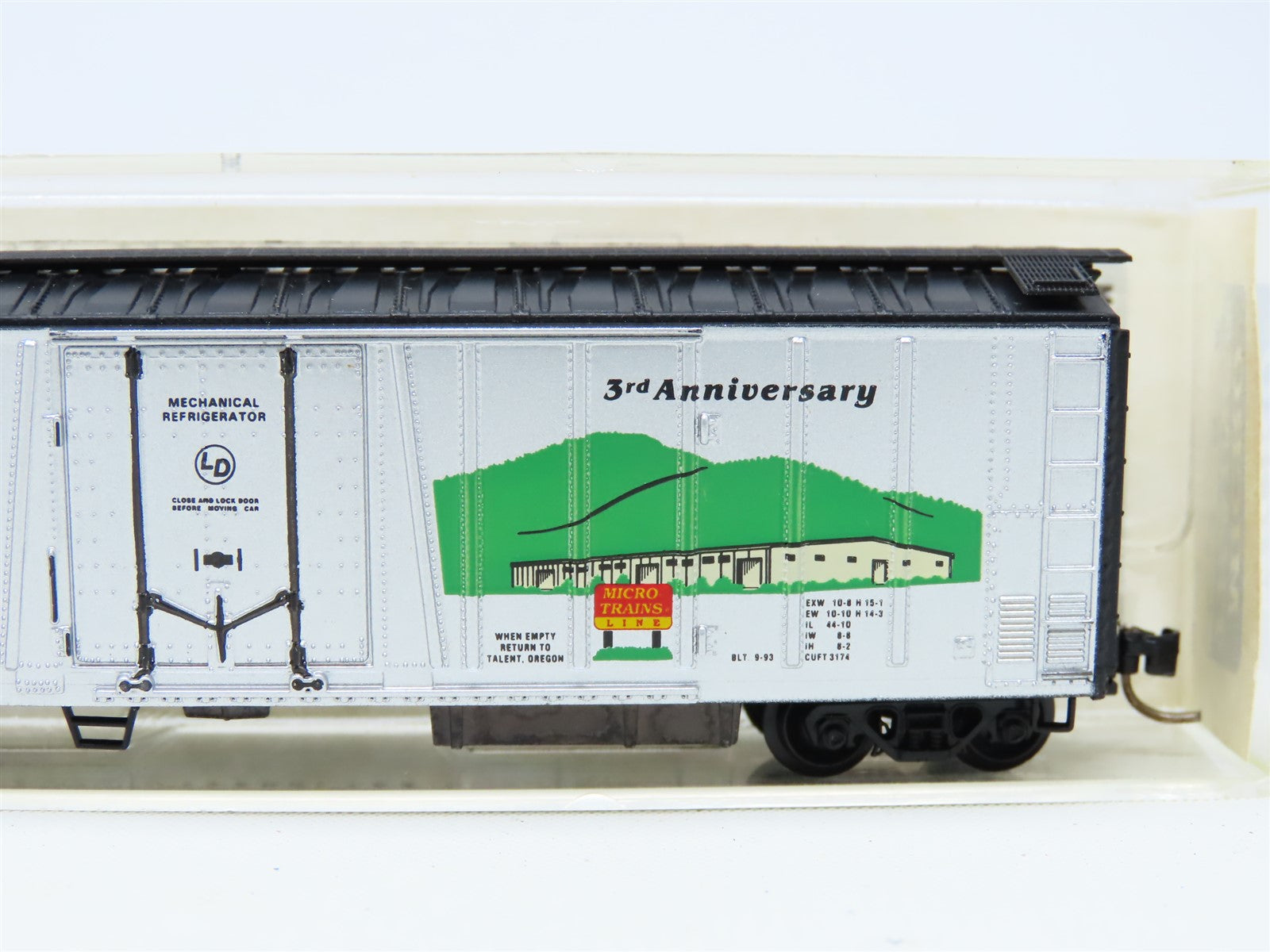 N Scale Micro-Train MTL 70060 Micro Trains Line 3rd Anniversary Reefer #1993
