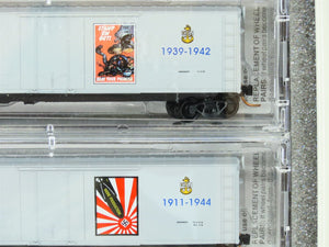 N Micro-Trains MTL 99321060 Battleship Row Pearl Harbor Box Car Set #2 w/ COA