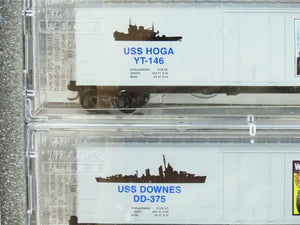 N Micro-Trains MTL 99321060 Battleship Row Pearl Harbor Box Car Set #2 w/ COA